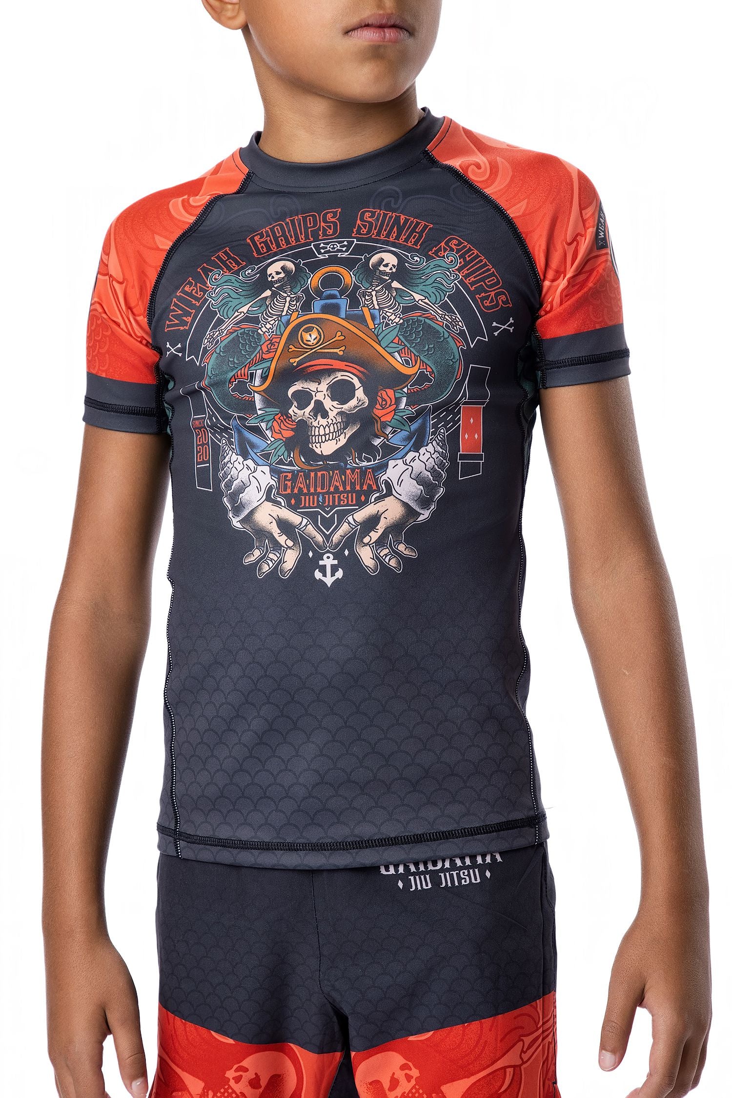 Kids' Pirate Rashguard | Girls & Boys BJJ Gear – GAIDAMA