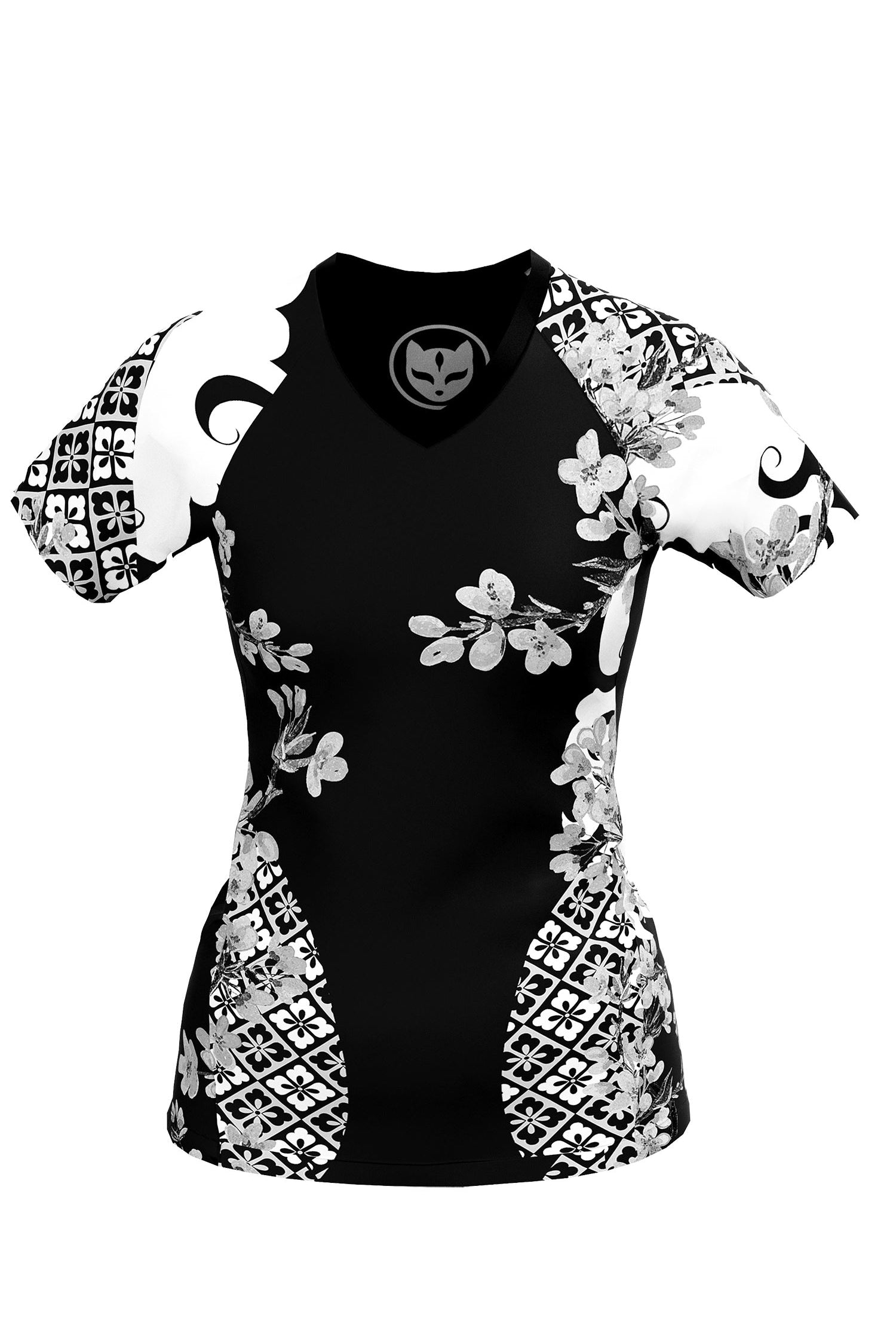 Cherry Blossom Ranked Art Wear Rashguard - Short Sleeve
