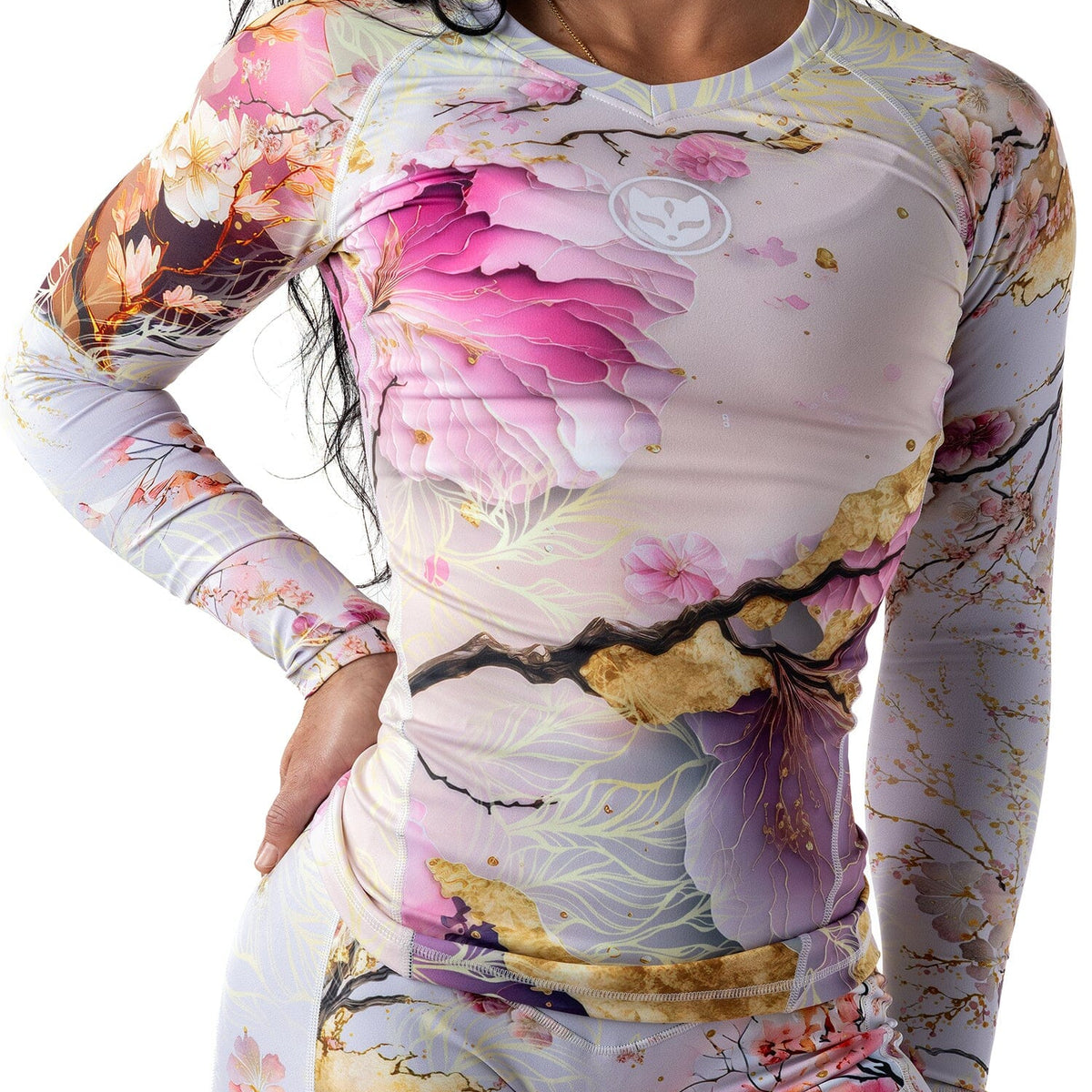 Women's Sakura Rashguard | For Women in Jiu Jitsu – GAIDAMA