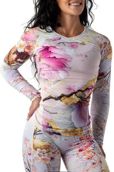 【haruruさま専用】ELASTICATED WAIST RASH GUARD sakura-long-sleeve-rashguard-