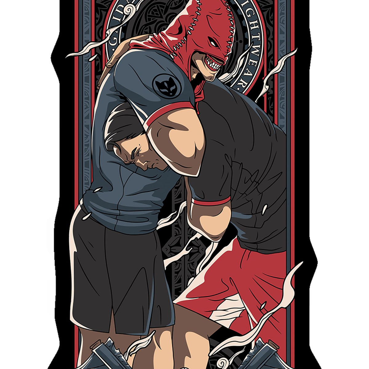 Jiu Jitsu Guillotine Stickers | The Headsman – GAIDAMA
