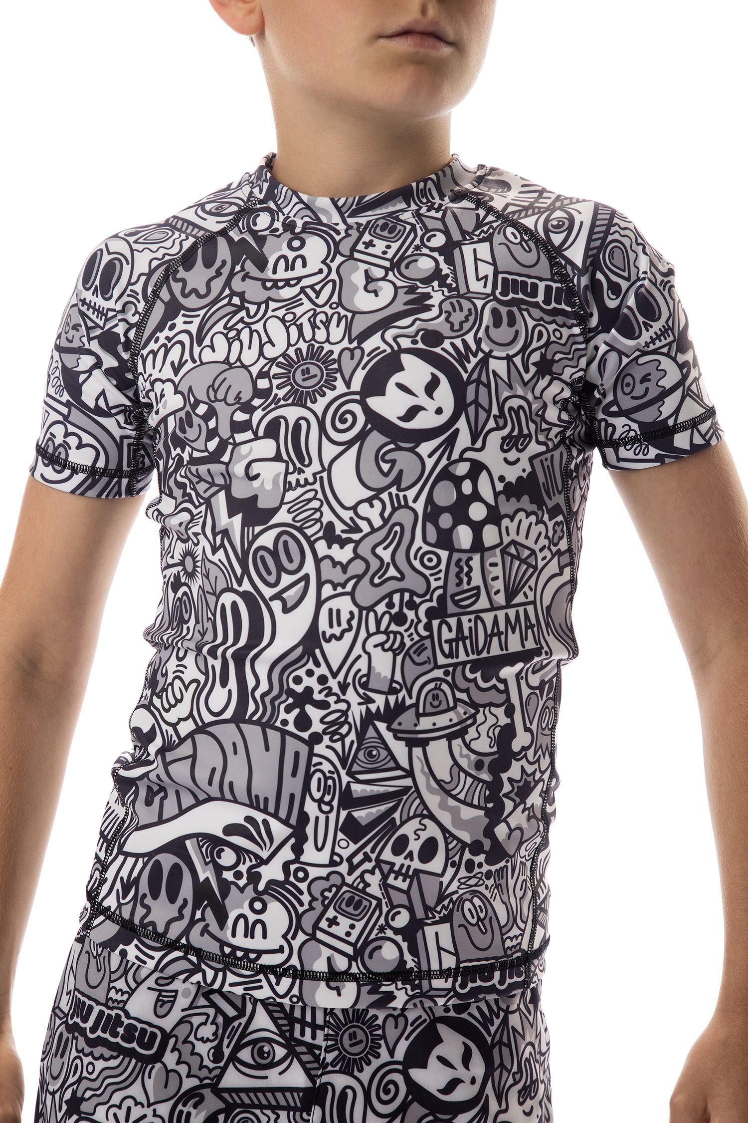 Kids' Short Sleeve Rashguard | Girls & Boys BJJ – GAIDAMA
