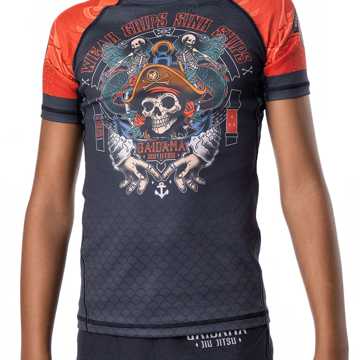 Kids' Pirate Rashguard | Girls & Boys BJJ Gear – GAIDAMA