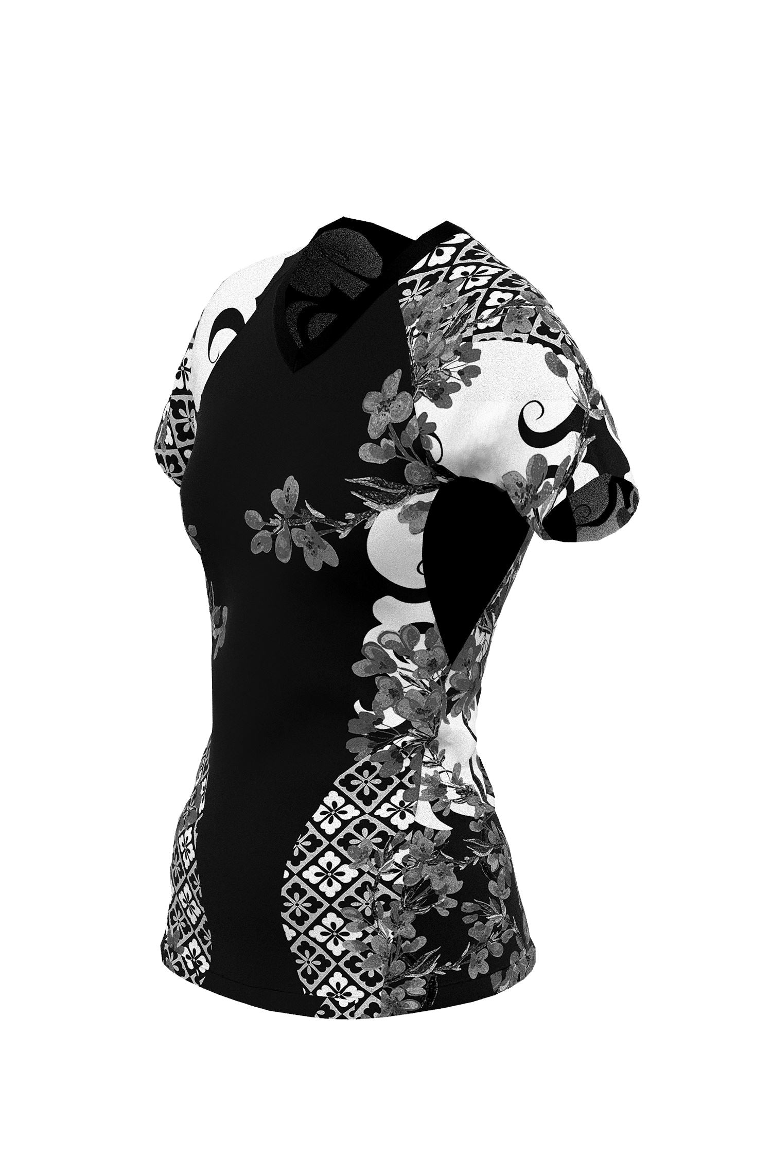 Cherry Blossom Ranked Art Wear Rashguard - Short Sleeve