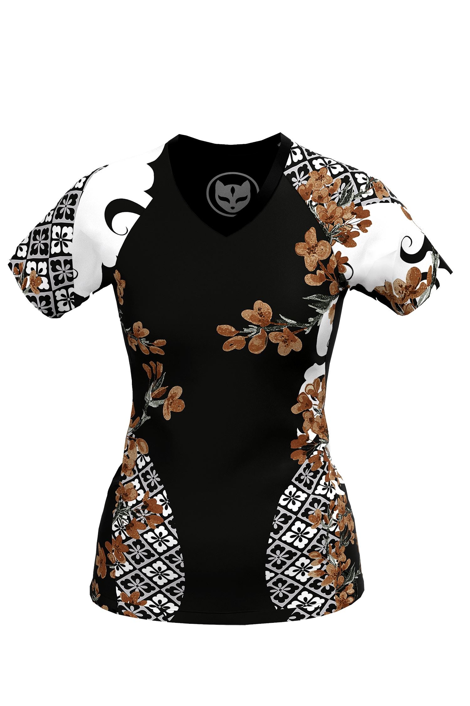 Cherry Blossom Ranked Art Wear Rashguard - Short Sleeve