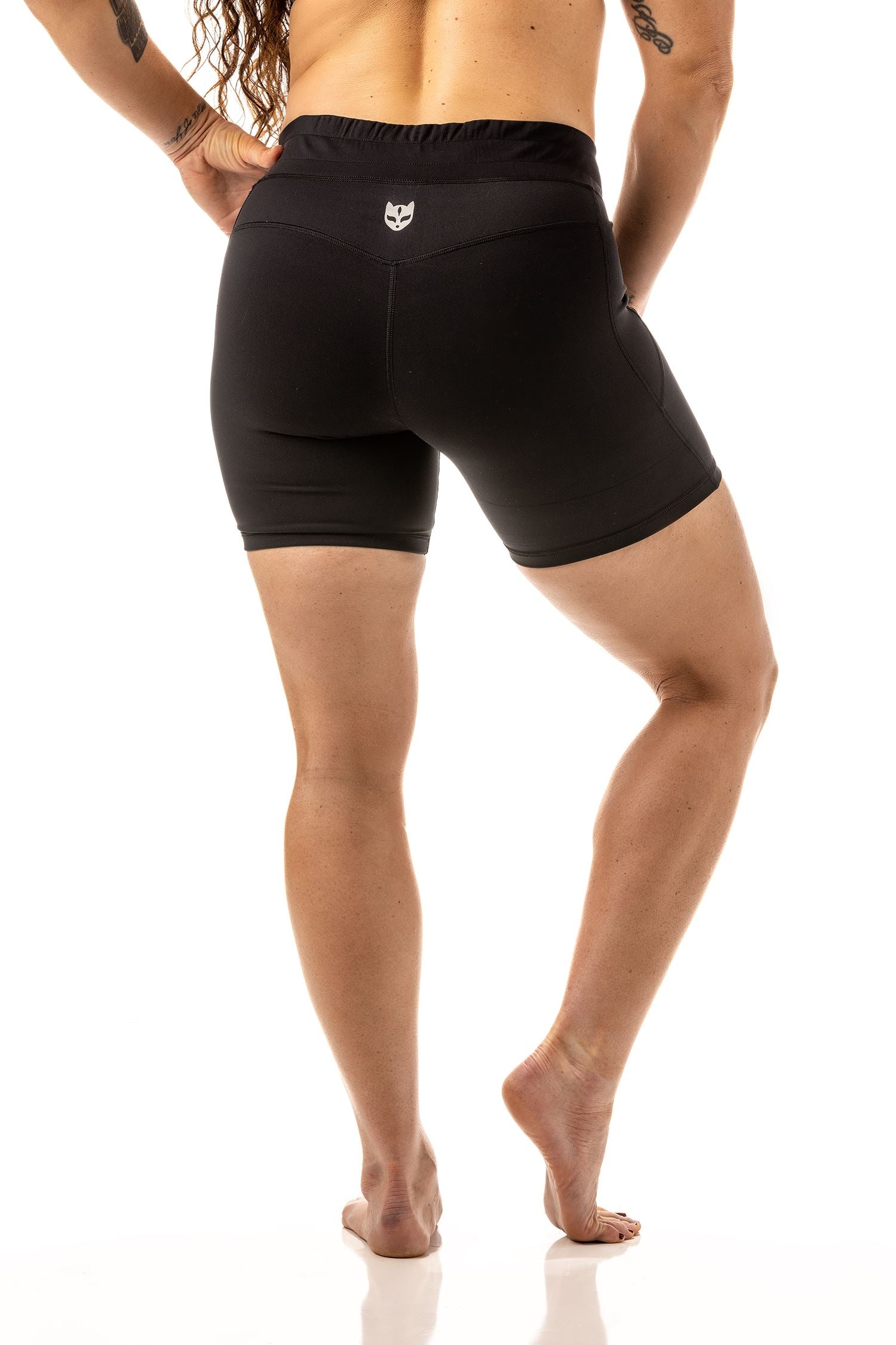 CHOO Womens Add Your Photo Text Sport Wicking Compression Shorts