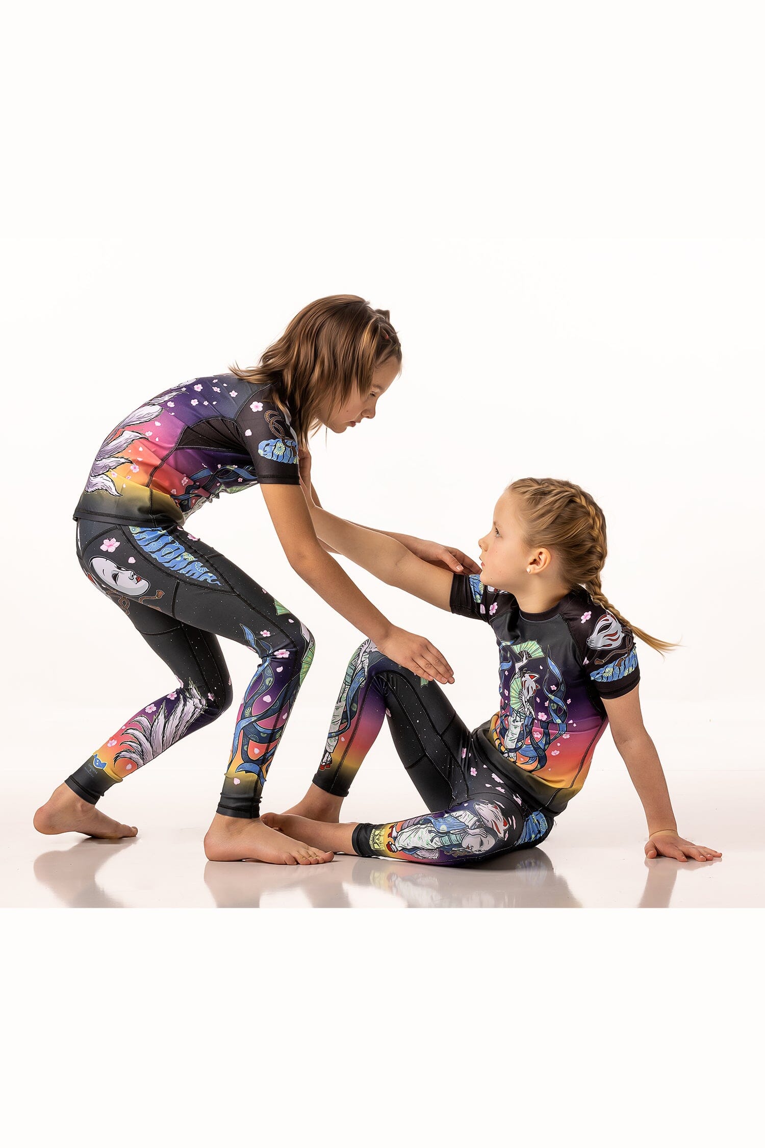 Kitsune Warrior Art Wear Youth Rashguard - Short Sleeve