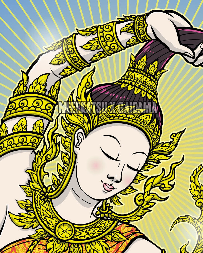 Phra Mae Thorani Art Wear Rashguard