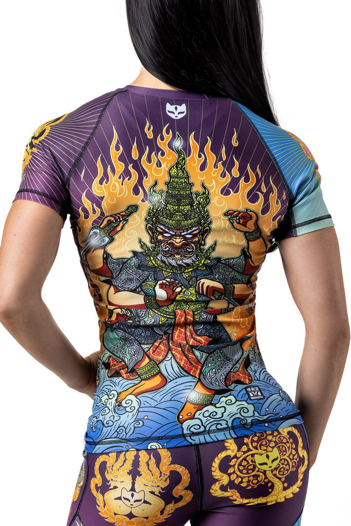 Phra Mae Thorani Art Wear Rashguard - Short Sleeve